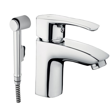 Stojánková umyvadlová baterie TRENTO-17 s bidetovou sprškou