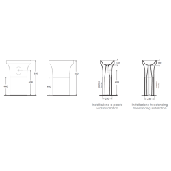 Volně stojící umyvadlo TULIP