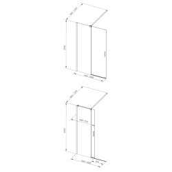 Walk-in sprchový kout VAYO