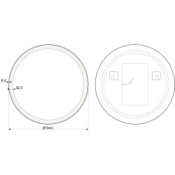 Zrcadlo s LED osvětlením BRILON