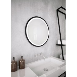 Zrcadlo s LED osvětlením GEISA BLACK