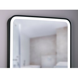 Zrcadlo s LED osvětlením BORKEN BLACK