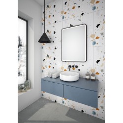 Zrkadlo s osvetlením BORKEN BLACK