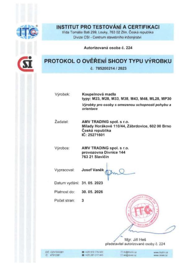 OLSEN SPA Madlo rovné,  Barva - Nerez, Rozměr A - 33 cm (OLBM33N)