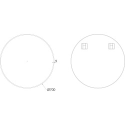 Zrcadlo bez osvětlení DAHLEN GOLD