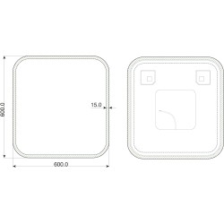 Zrcadlo s LED osvětlením ALFELD
