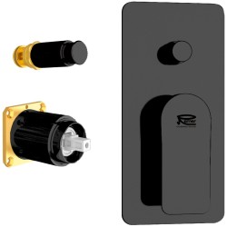 Podomítková sprchová baterie  ARNO 09KB14 - černá matná