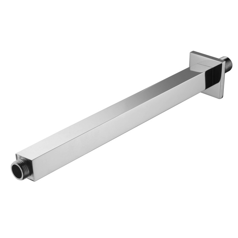 Držák hlavové sprchy ze stropu, hranatý, délka 300 mm