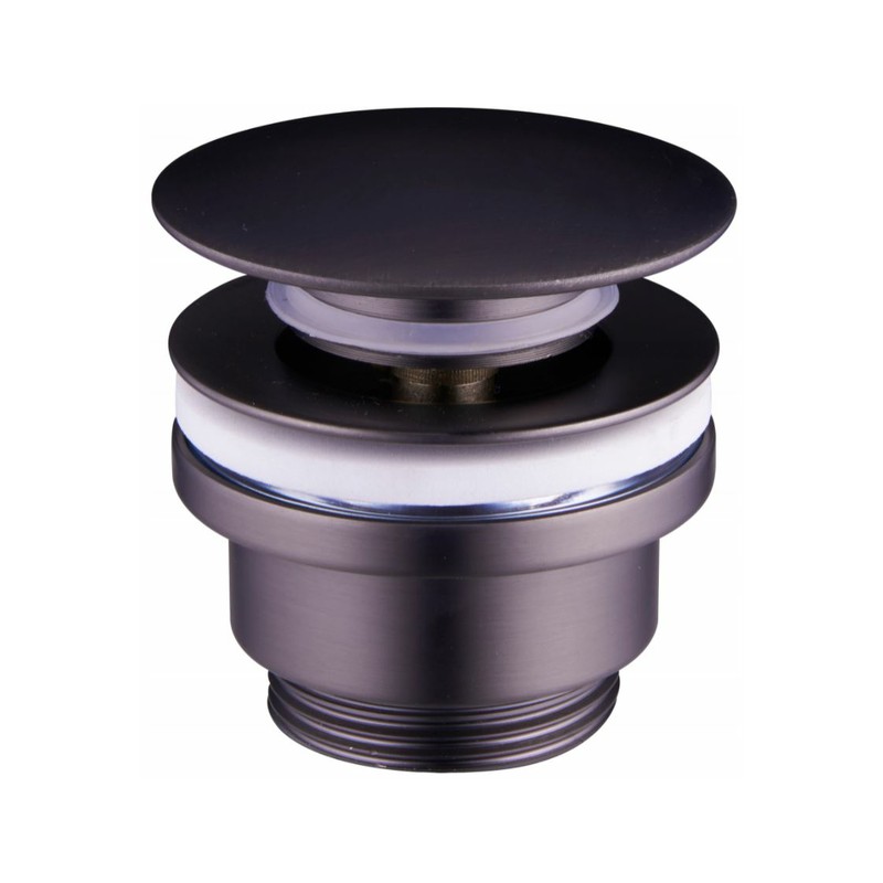 Umývadlový click/clack výpust, univerzálny, grafitový