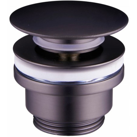 Umyvadlová click/clack výpusť, univerzální, grafitová