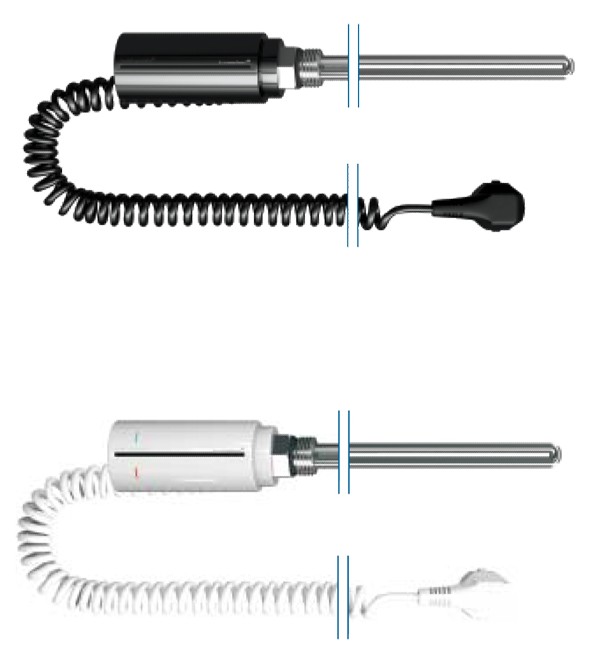 INSTAL PROJEKT Topná tyč HOT s termostatem a časovačem,  Barva - Bílá, Výkon topné tyče - 600 W (RDOHOT39WH)