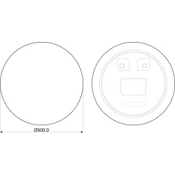 Zrcadlo s LED osvětlením MULCENT
