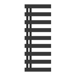 Koupelnový radiátor EDINBURGH černá barva