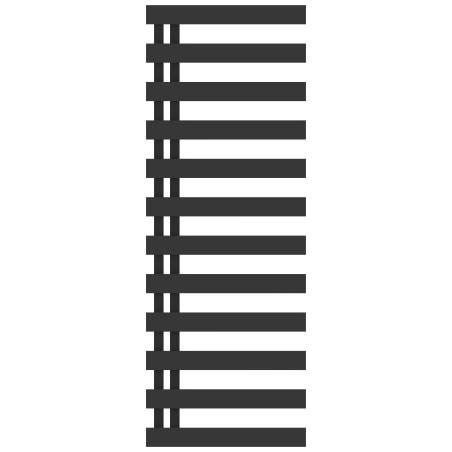 Koupelnový radiátor EDINBURGH černá barva