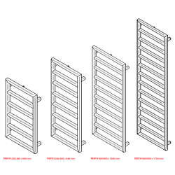Koupelnový radiátor PERTH černá barva