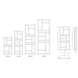 Koupelnový radiátor žebřík MONDRIAN antracit