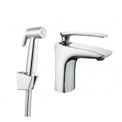 Umývadlová batéria s bidetovou sprškou AERO-17