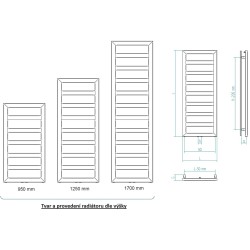 Kúpeľňový radiátor GLASGOW antracit