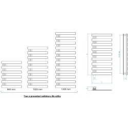 Kúpeľňový radiátor STICK LEVEL