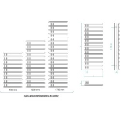 Kúpeľňový radiátor DARVEL zlatá farba