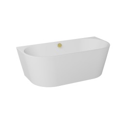Volně stojící vana VICA NEW bílá, sifon s napouštěním přepadem