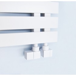 Připojovací ventil EDGE-SET, rohový hranatý ventil (Z2) kompletní sada pro radiátory