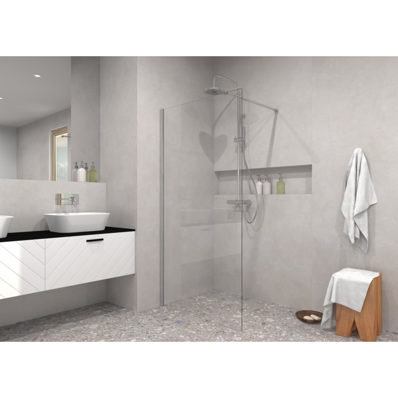 Walk-in bezdveřový a bezbariérový sprchový kout ECO-N