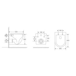 Závěsné WC ARCO TORNADO s FLAT sedátkem Soft-close