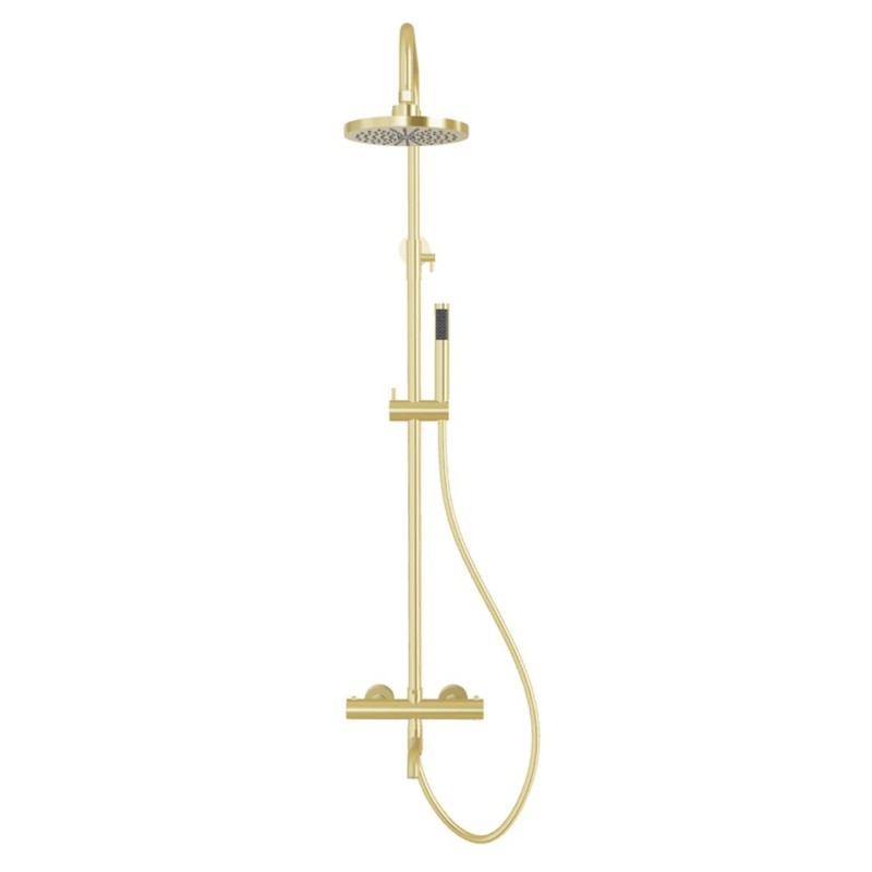 Nástěnný termostatický sprchový a vanový set VEO zlatá