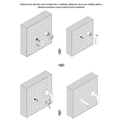 Podomítková umyvadlová baterie VEO zlatá lesklá