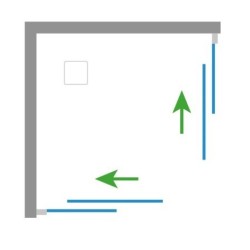 Štvorcový plastový sprchový kút Olsen Spa ANGELO