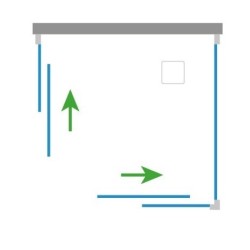 Čtvercový plastový sprchový kout Olsen Spa ANGOLO NEW