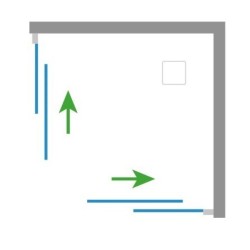 Čtvercový plastový sprchový kout Olsen Spa ANGOLO NEW