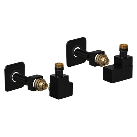 Připojovací ventil EDGE-SET, rohový hranatý ventil (Z2) kompletní sada pro radiátory