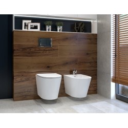 Závěsné WC OVALE BASSO TORNADO s FLAT sedátkem Soft-close