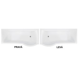 Asymetrická vana INSPIRO