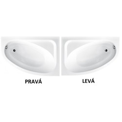 Asymetrická vana CORNEA