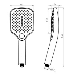 Sprchová růžice SALERMO