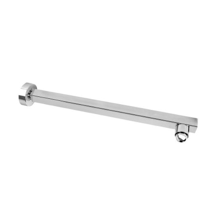 Držák hlavové sprchy ze zdi, hranatý, délka 400 mm, nízký