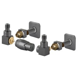 Připojovací ventil CUBE-SET (Z2) kompletní sada pro radiátory, s termostatickou hlavicí