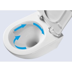 Závesné WC ARCO RIMLESS s FLAT WC doskou Soft-close