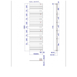 Koupelnový radiátor POP STAR bílá barva