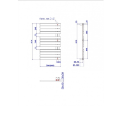 Kúpeľňový radiátor POP STAR biela farba