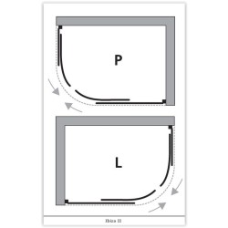 Čtvrtkruhový atypický sprchový kout Olsen Spa IBIZA II