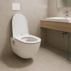 Závesné WC TIBERA RIMLESS, so sedadlom Soft-close, priznaná montáž