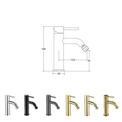 Bidetová stojánková baterie VEO zlatá lesklá