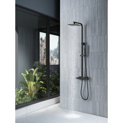 Sprchový nástěnný set s termostatickou baterií PONTOS 250 BLACK