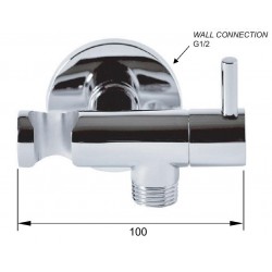 Vývod zo steny s držiakom sprchy RE336L