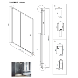 Sprchové dveře DUO SLIDE