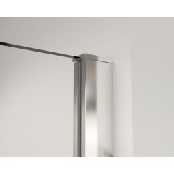 Walk-in bezdvéřový a bezbariérový sprchový kout LAGOS CHROM NEW 200 cm